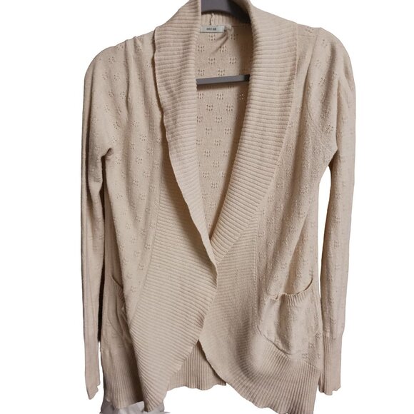 Kimchi Blue Womens Eyelet Detail Lightweight Soft Sz Small Open Cardigan Pockets - Picture 4 of 6